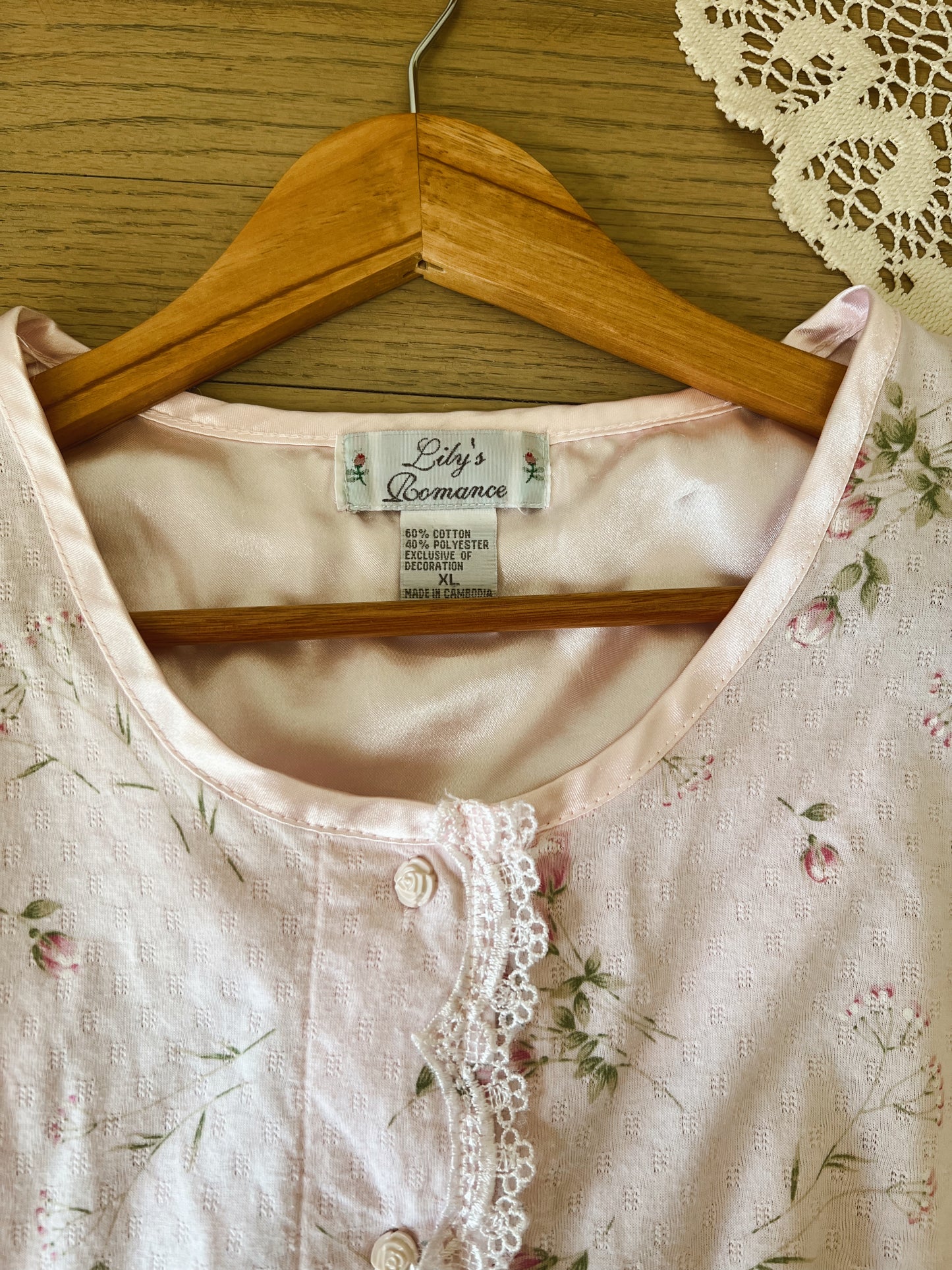 Vintage Floral Blouse (XL)