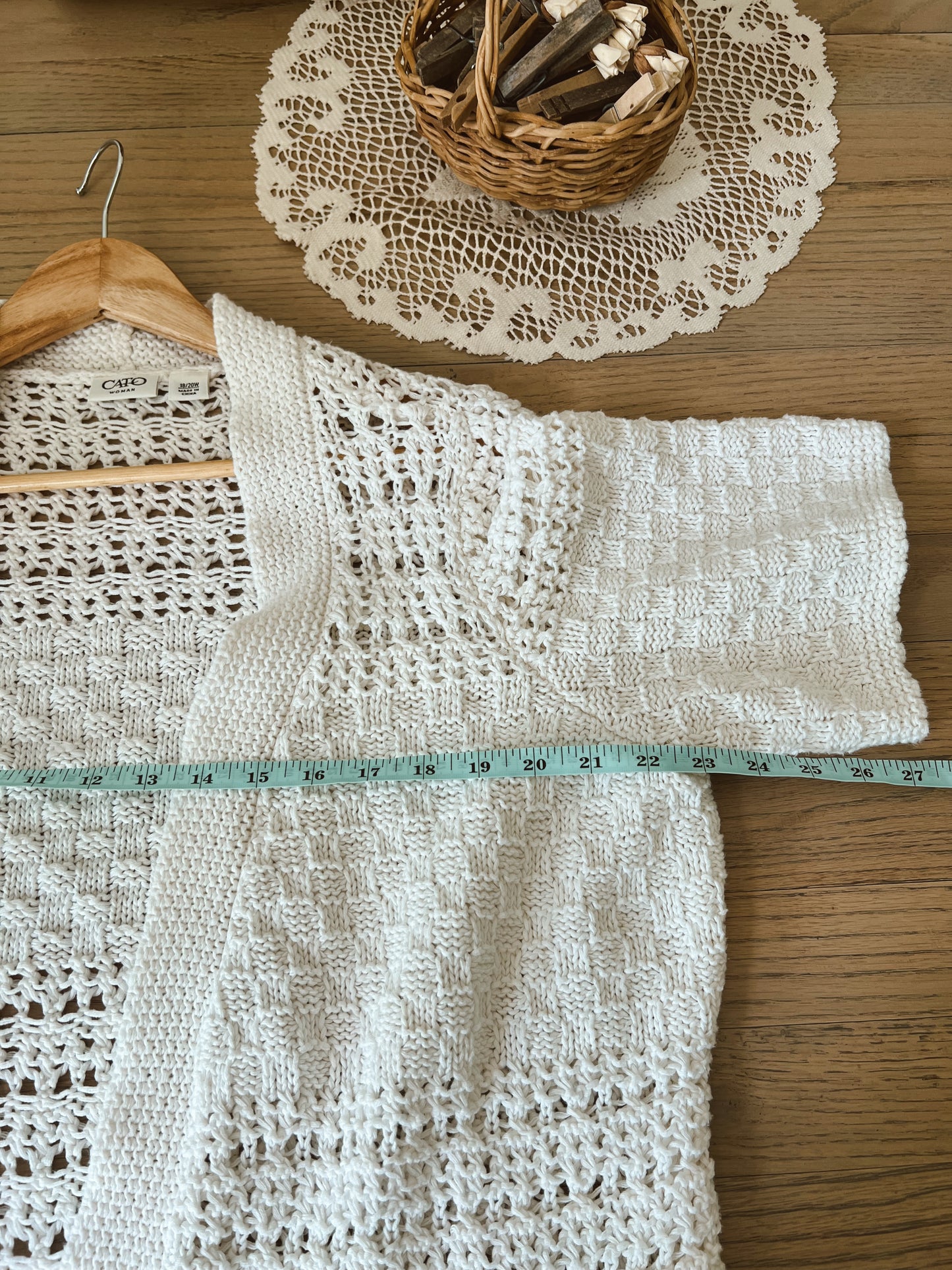 Cotton Knit Cardigan (XL)