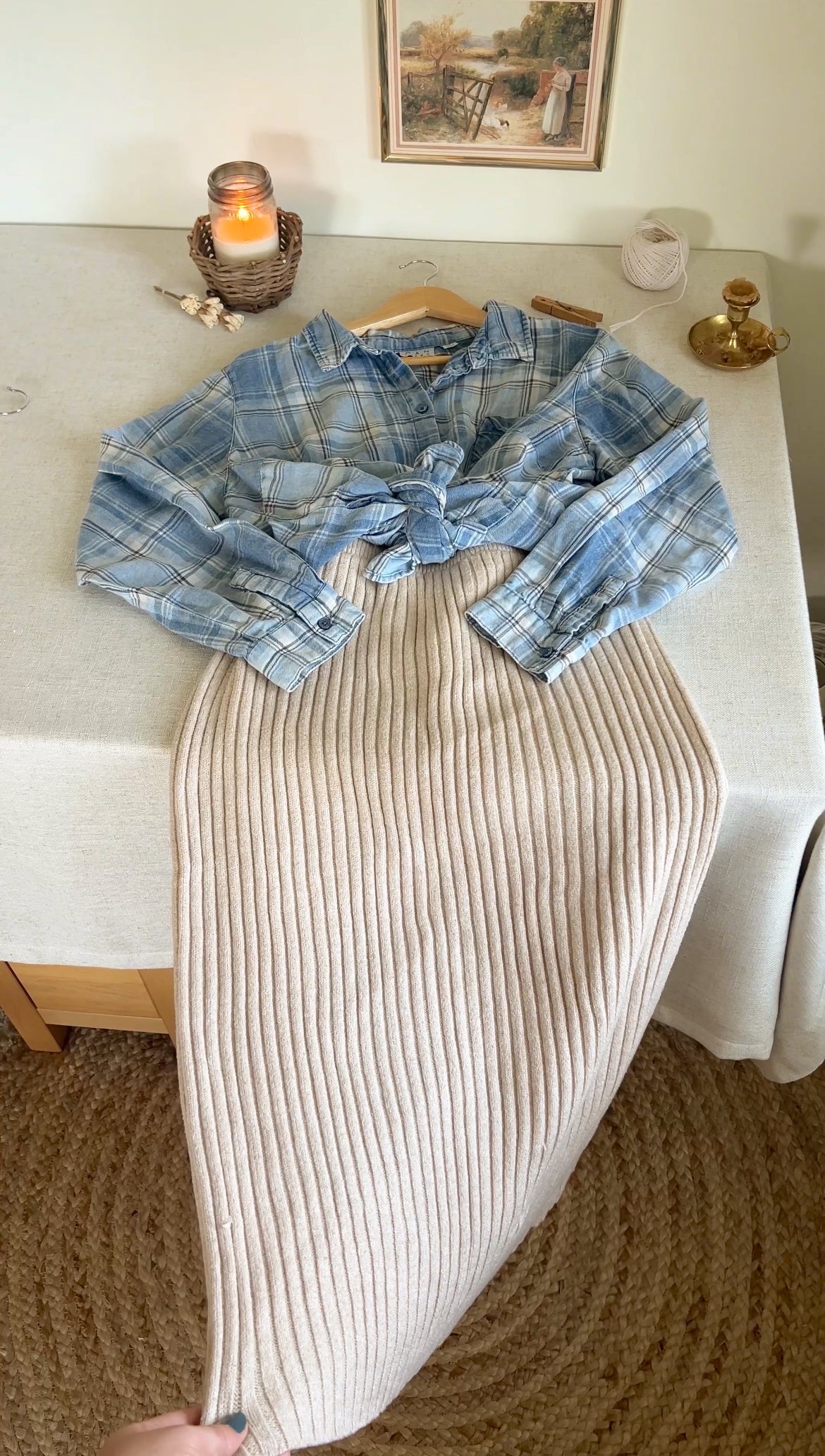 Cozy Knit Skirt (28-30” W)