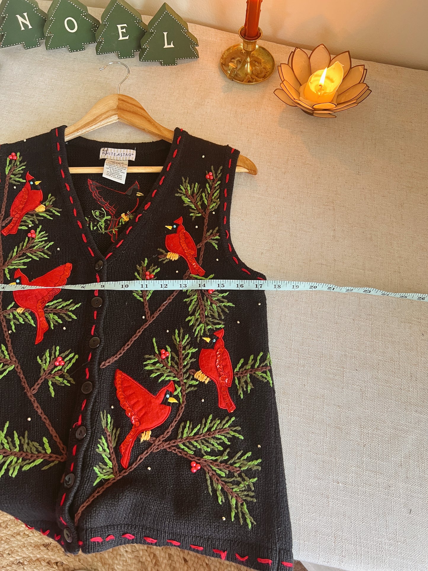Vtg Christmas Vest (M)