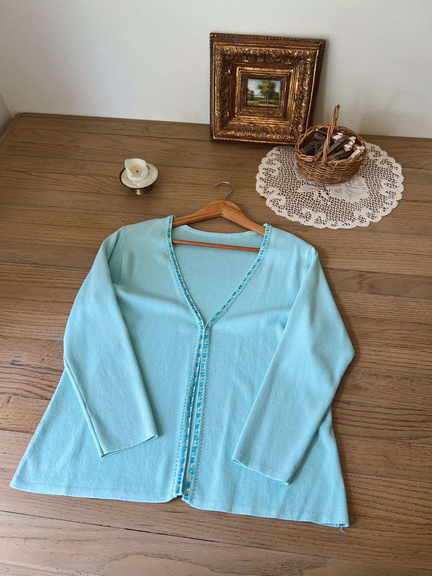 Precious Blue Cardigan (M)