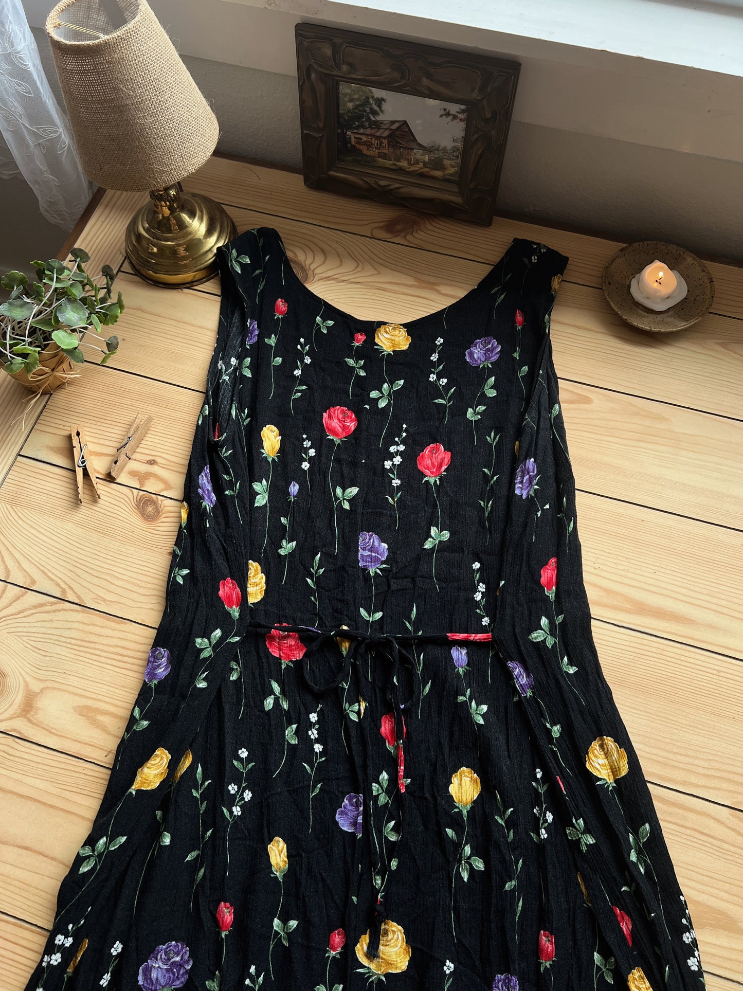 Vintage Floral Dress (XL/XXL)