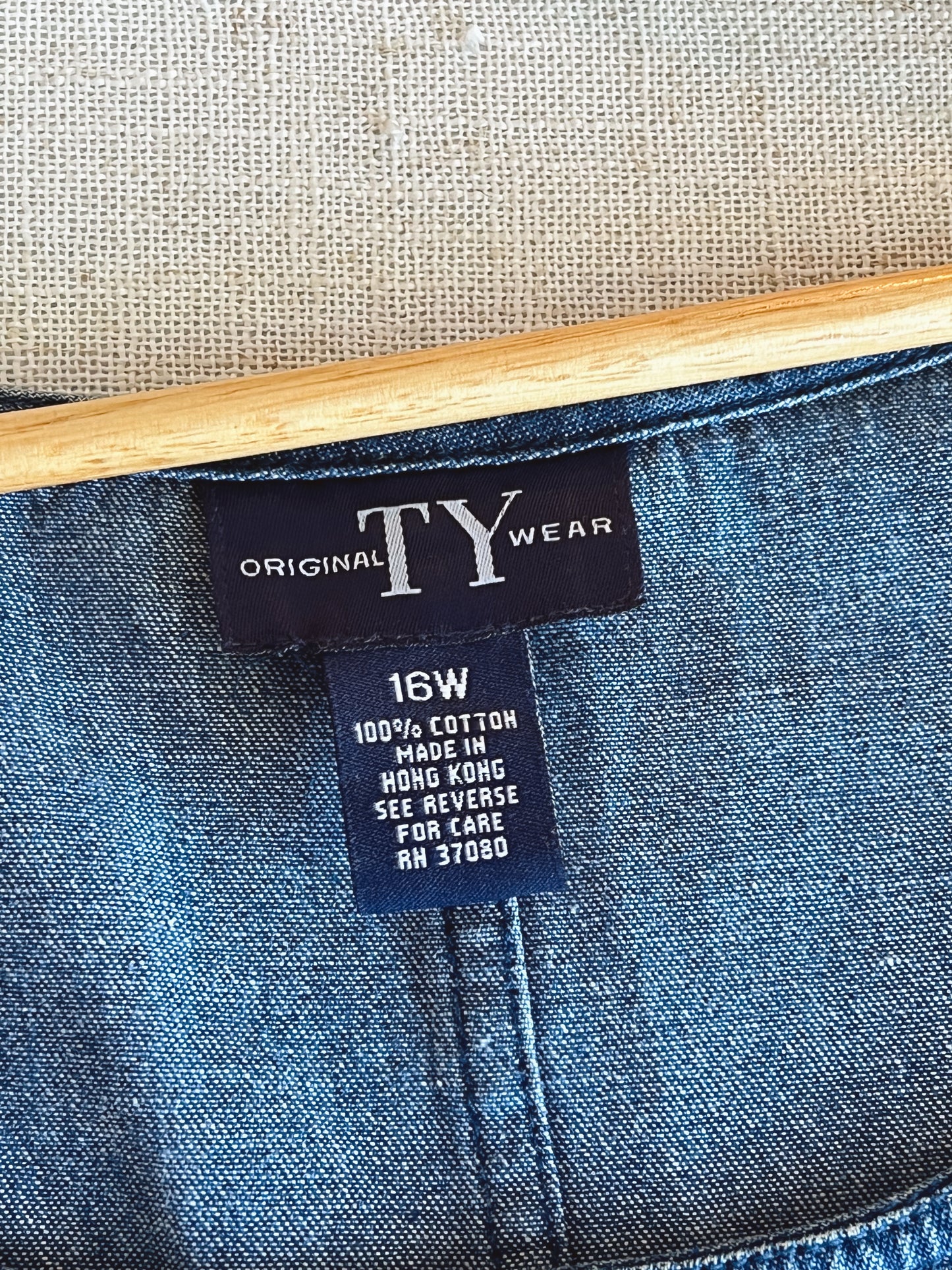 Vtg Denim Dress (XL)