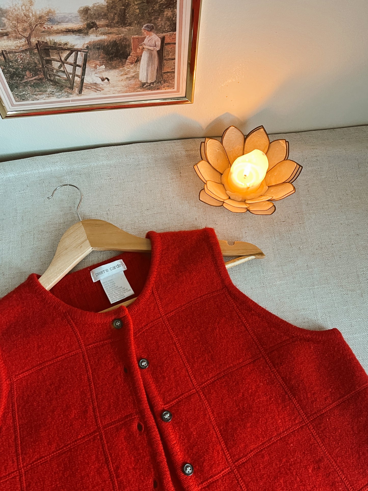 Vtg Wool Vest (M)