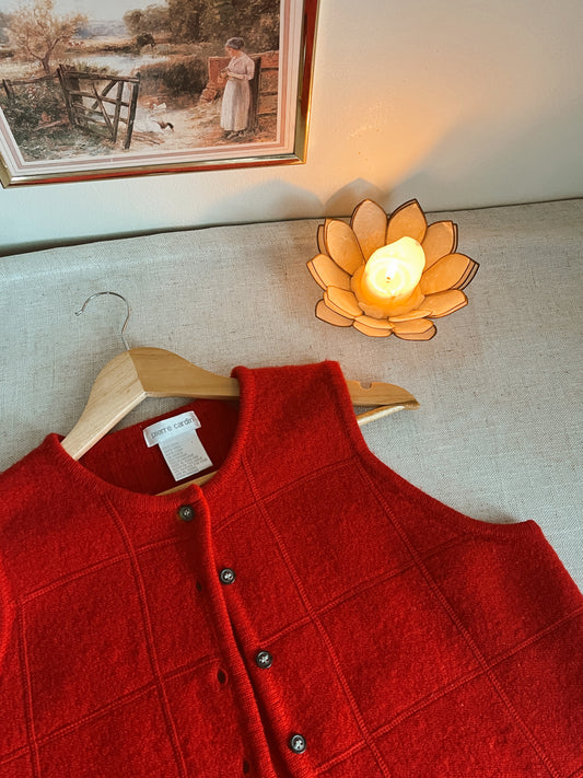 Vtg Wool Vest (M)
