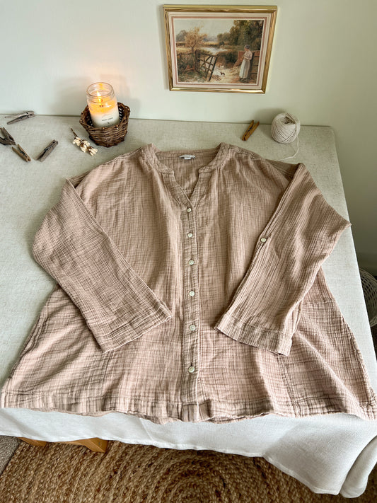 Cotton Gauzy Blouse (L)