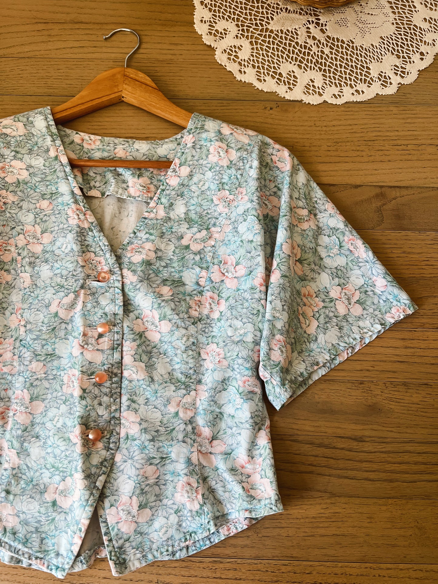 Handmade Floral Blouse (S)