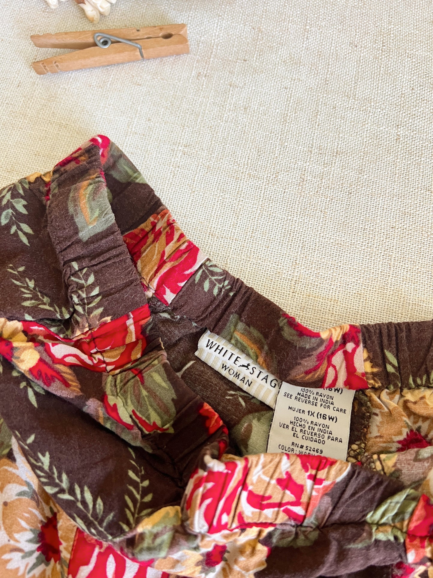 Floral Midi Skirt (1X)
