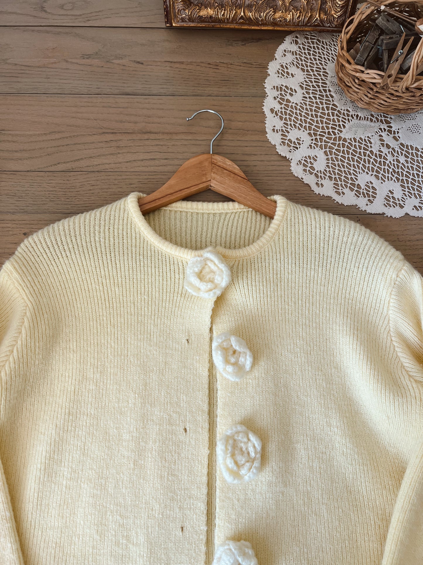 Butter Yellow Cardigan (XL)