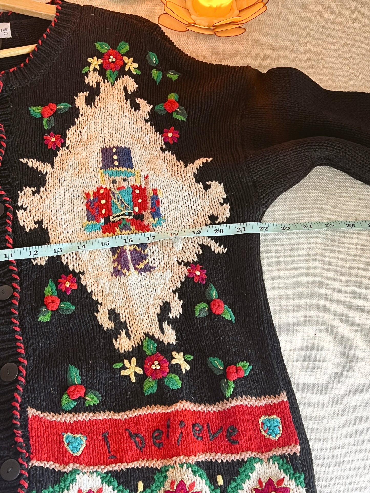 Vtg Christmas Sweater (L)