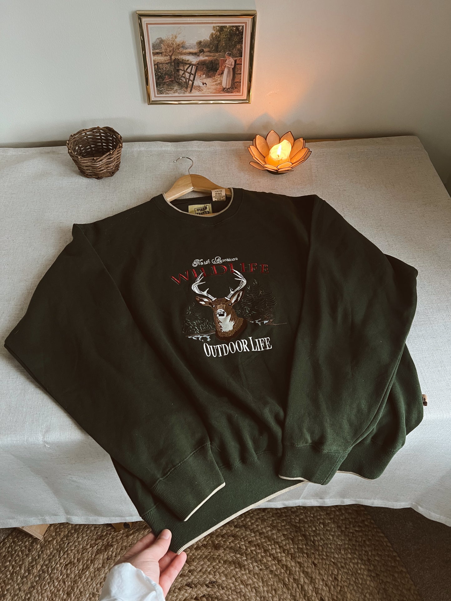 Vtg Deer Crewneck (XXL)