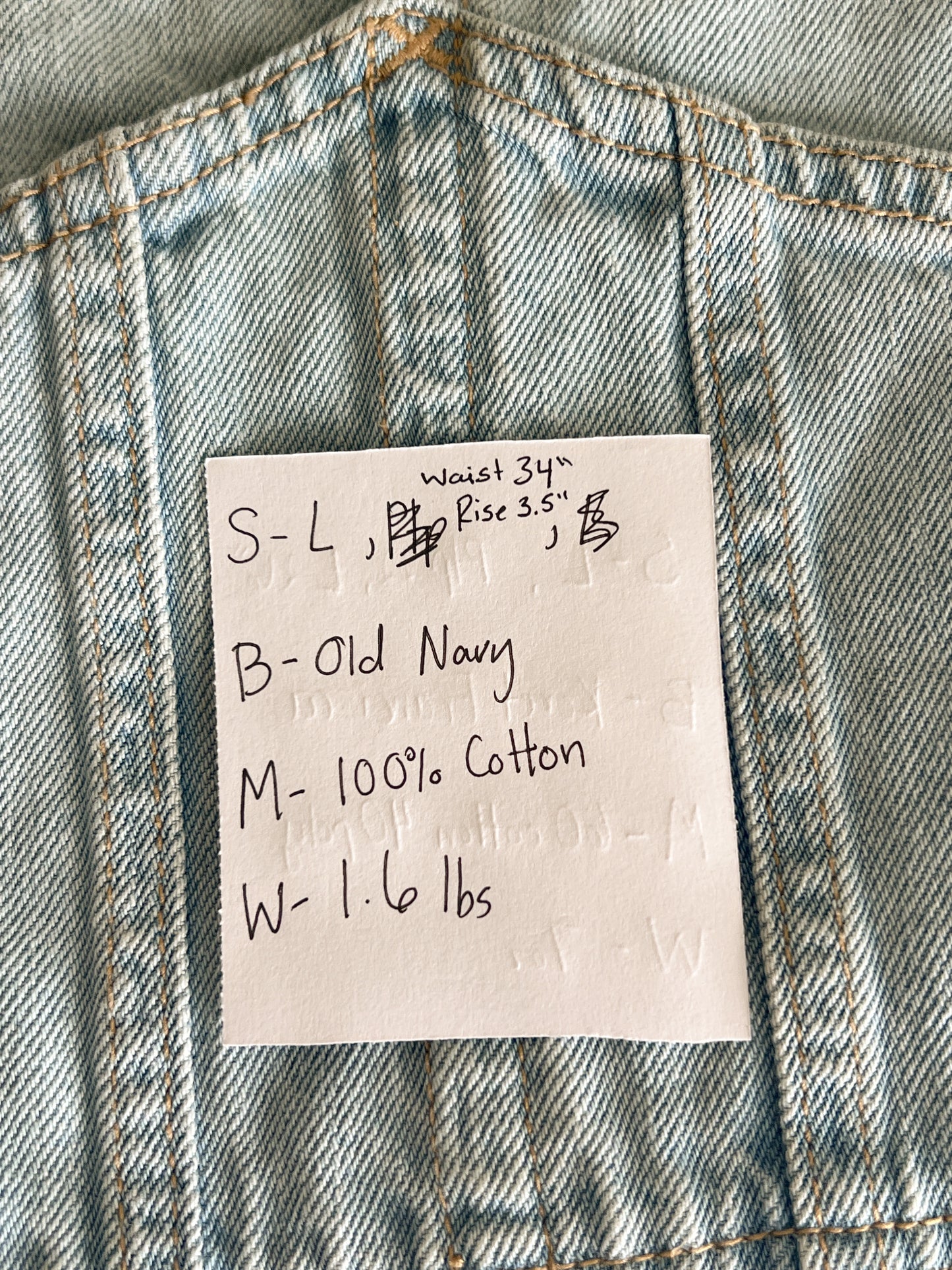 Denim Shortalls (L)