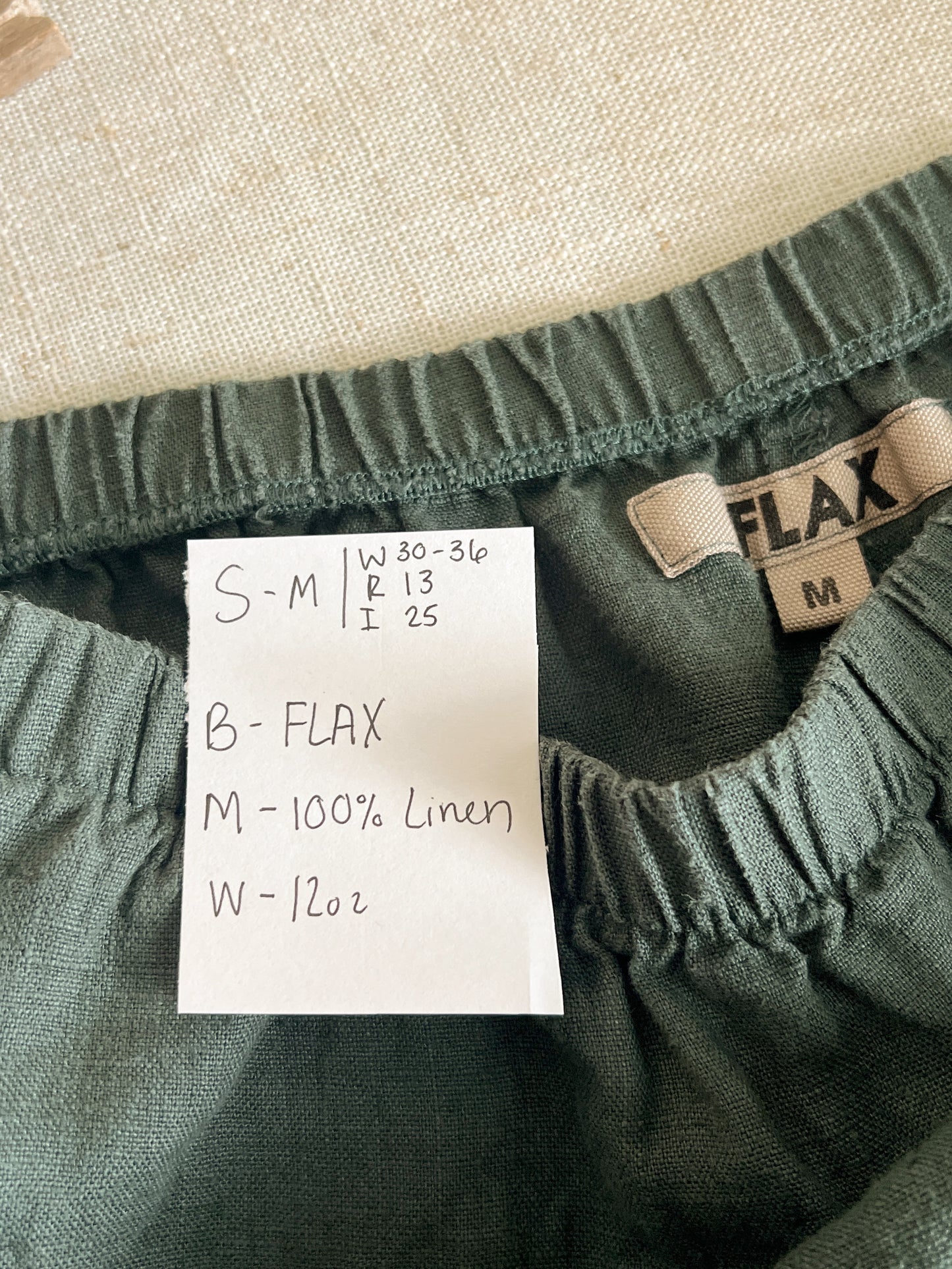Flax Linen Pants (M/L)