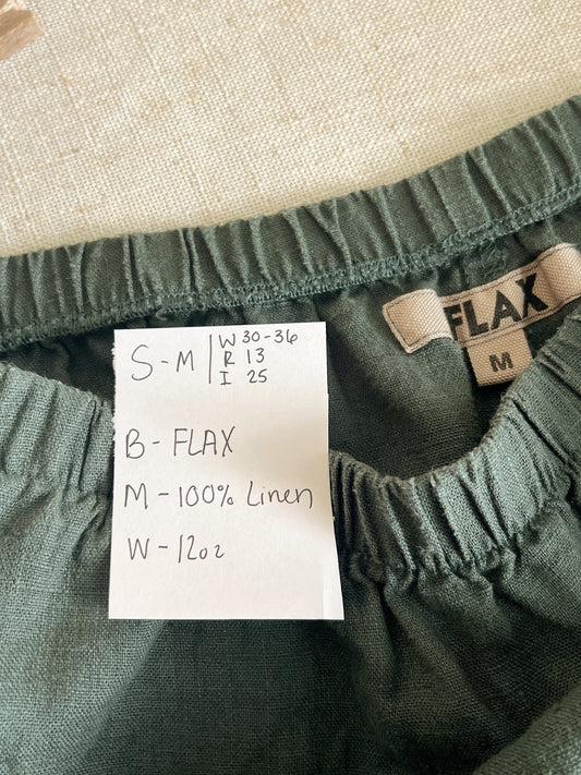 Flax Linen Pants (M/L)