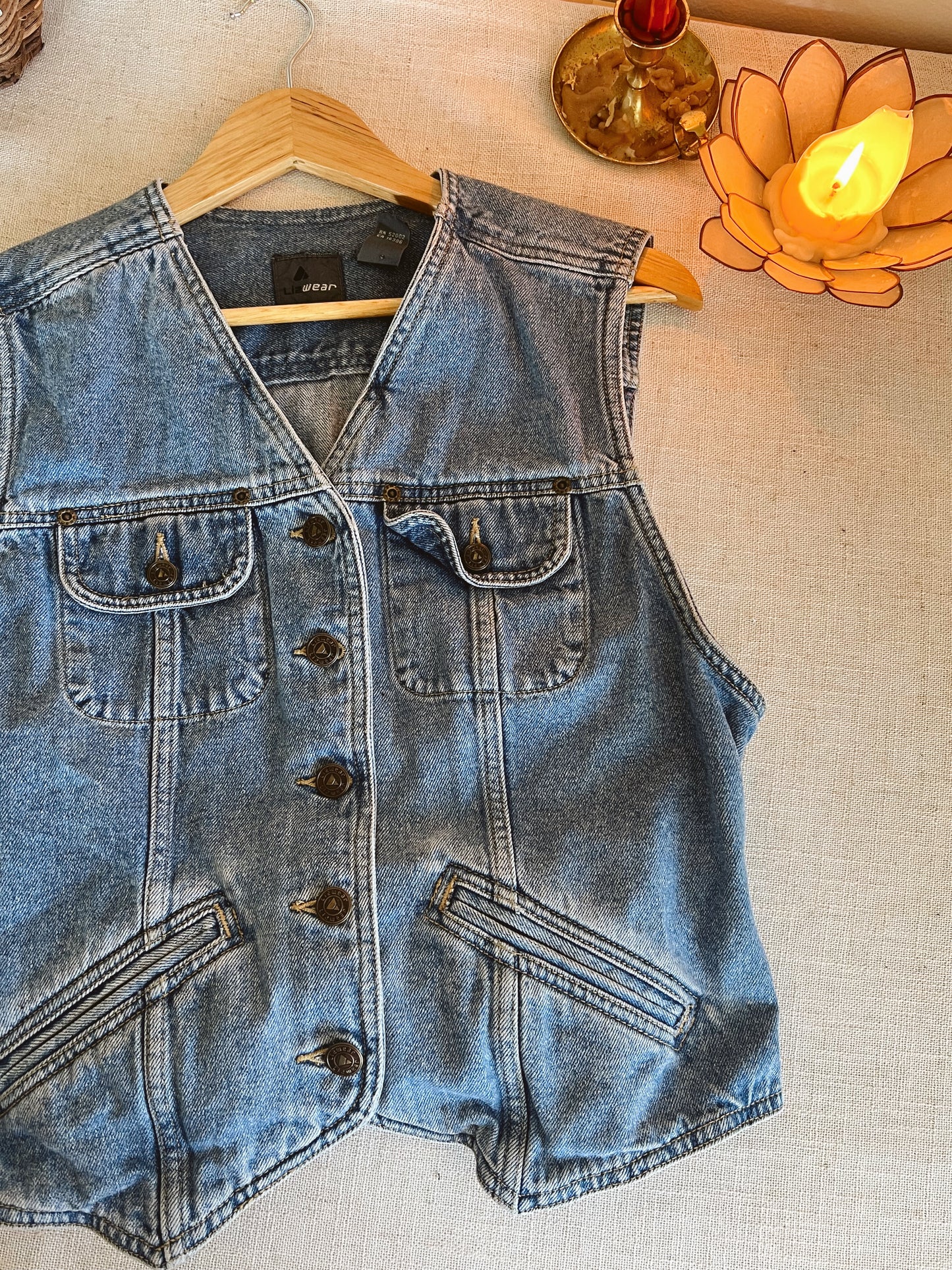 Vintage Denim Vest (M)