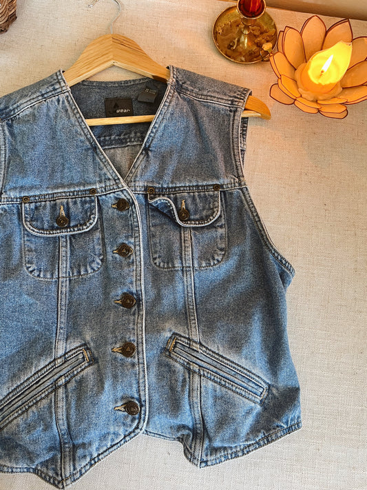 Vintage Denim Vest (M)