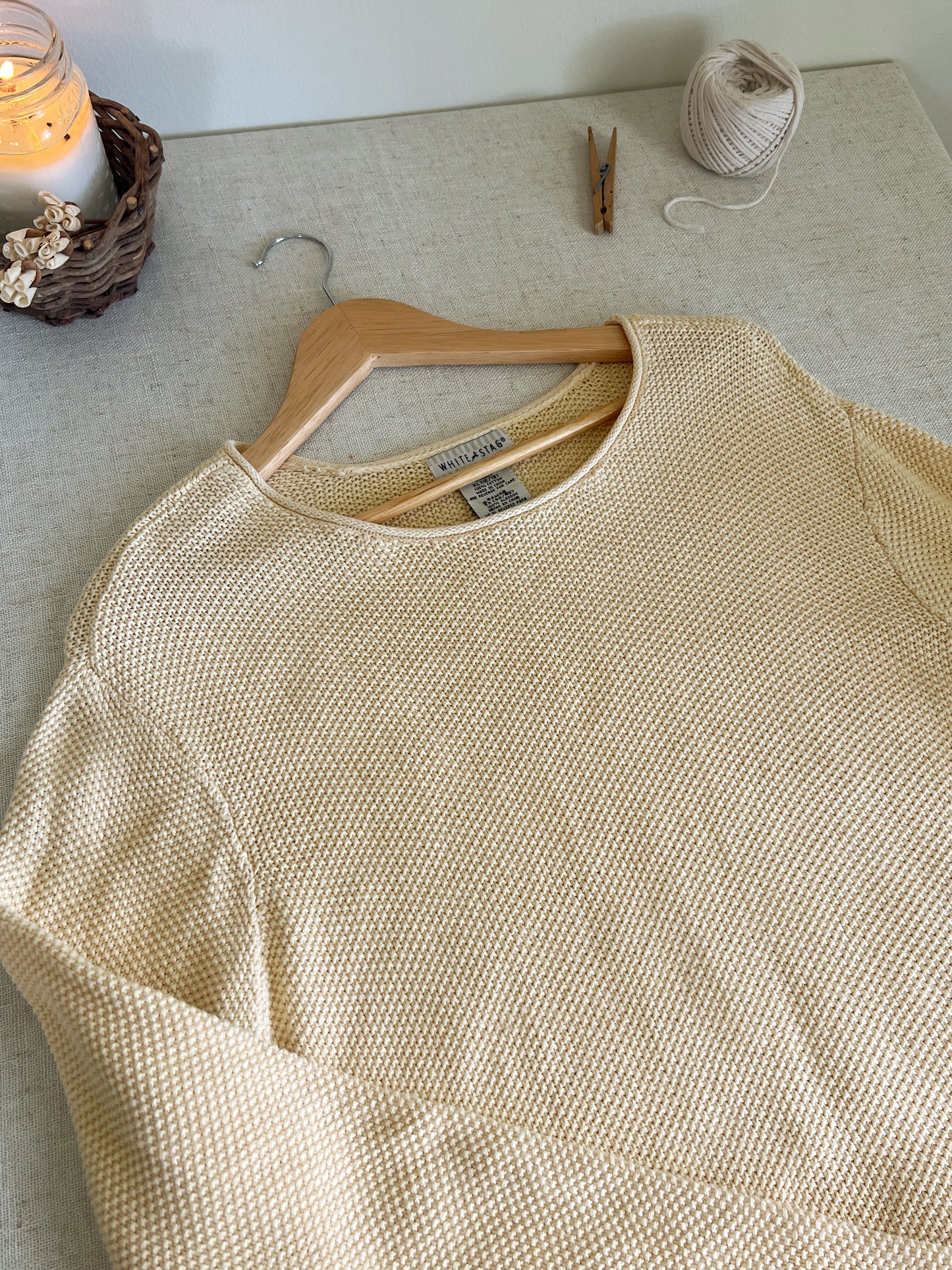 Vtg Knit Sweater (XL)