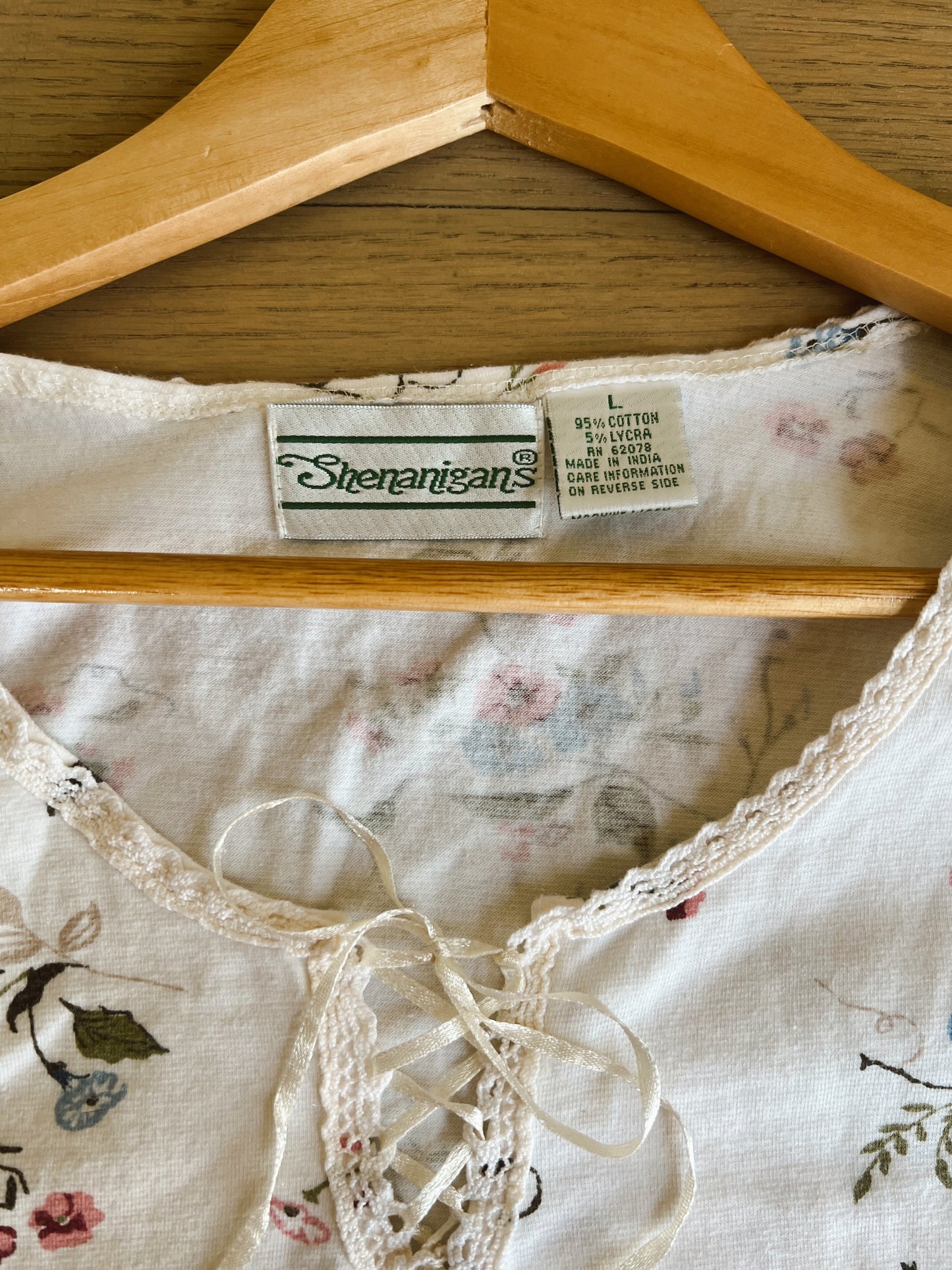 Vintage Floral Blouse (L)