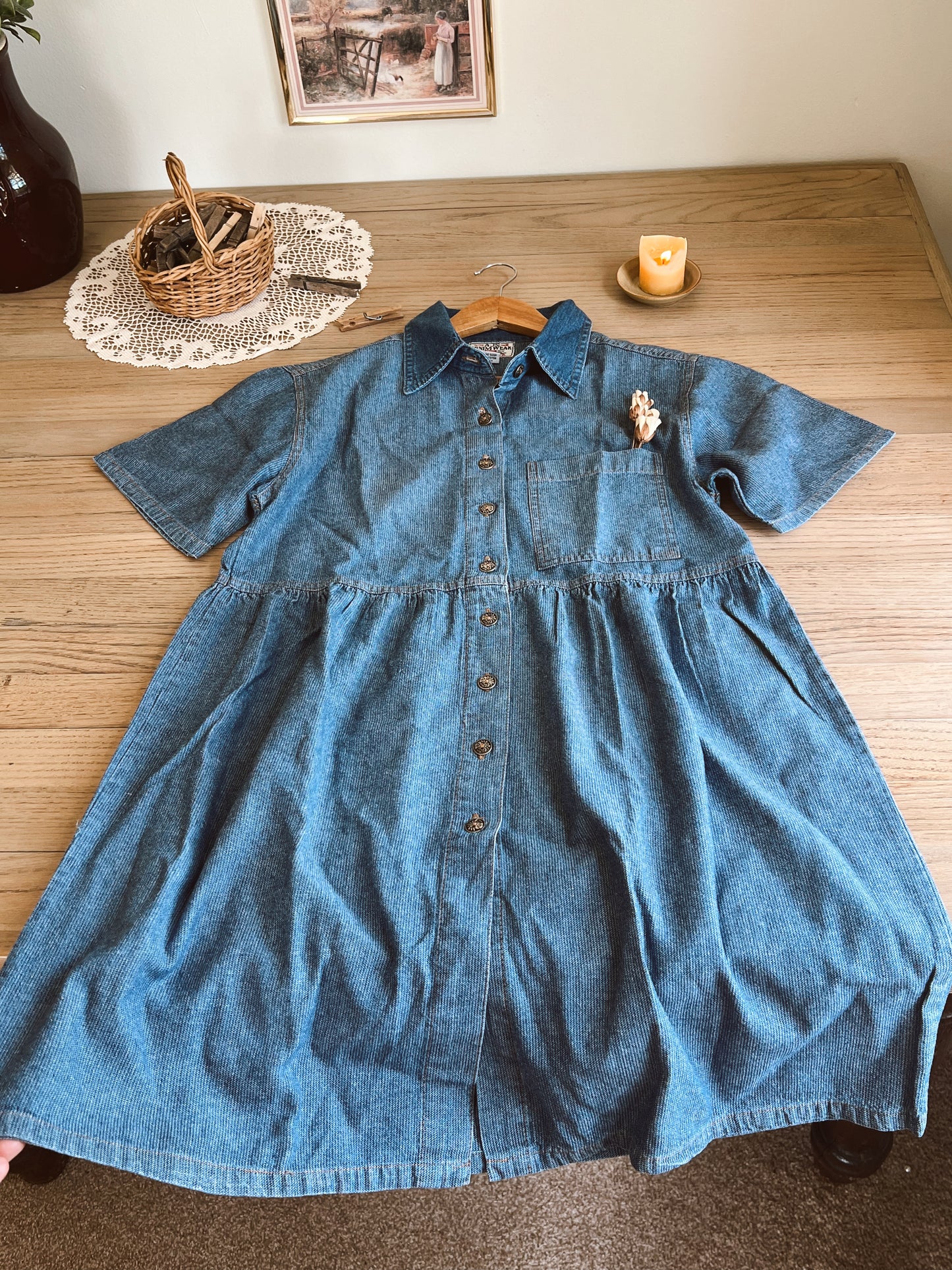 Vintage Demin Dress (M)