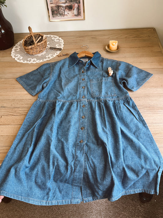 Vintage Demin Dress (M)