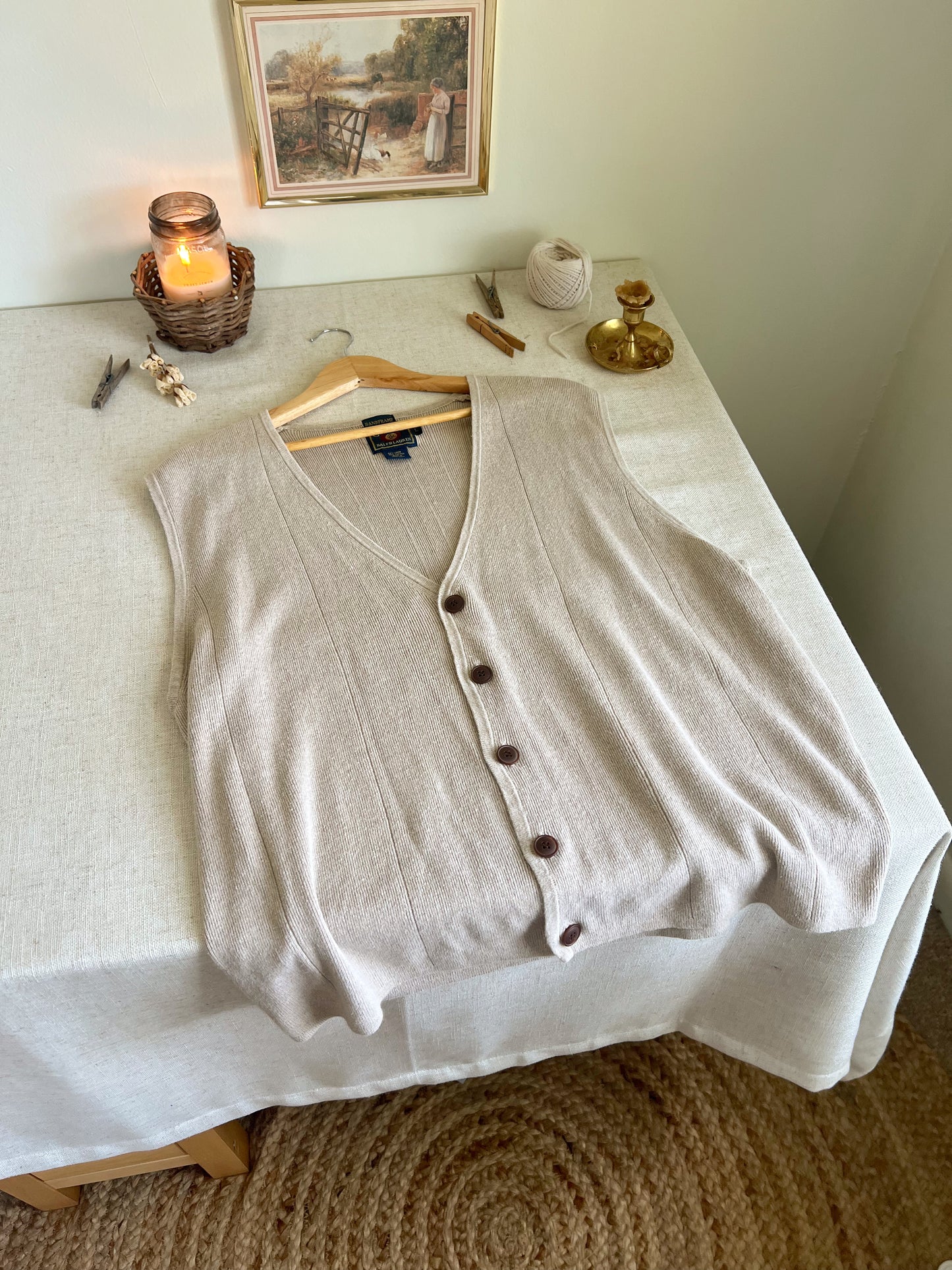 Vtg Ralph Lauren Sweater Vest (L)