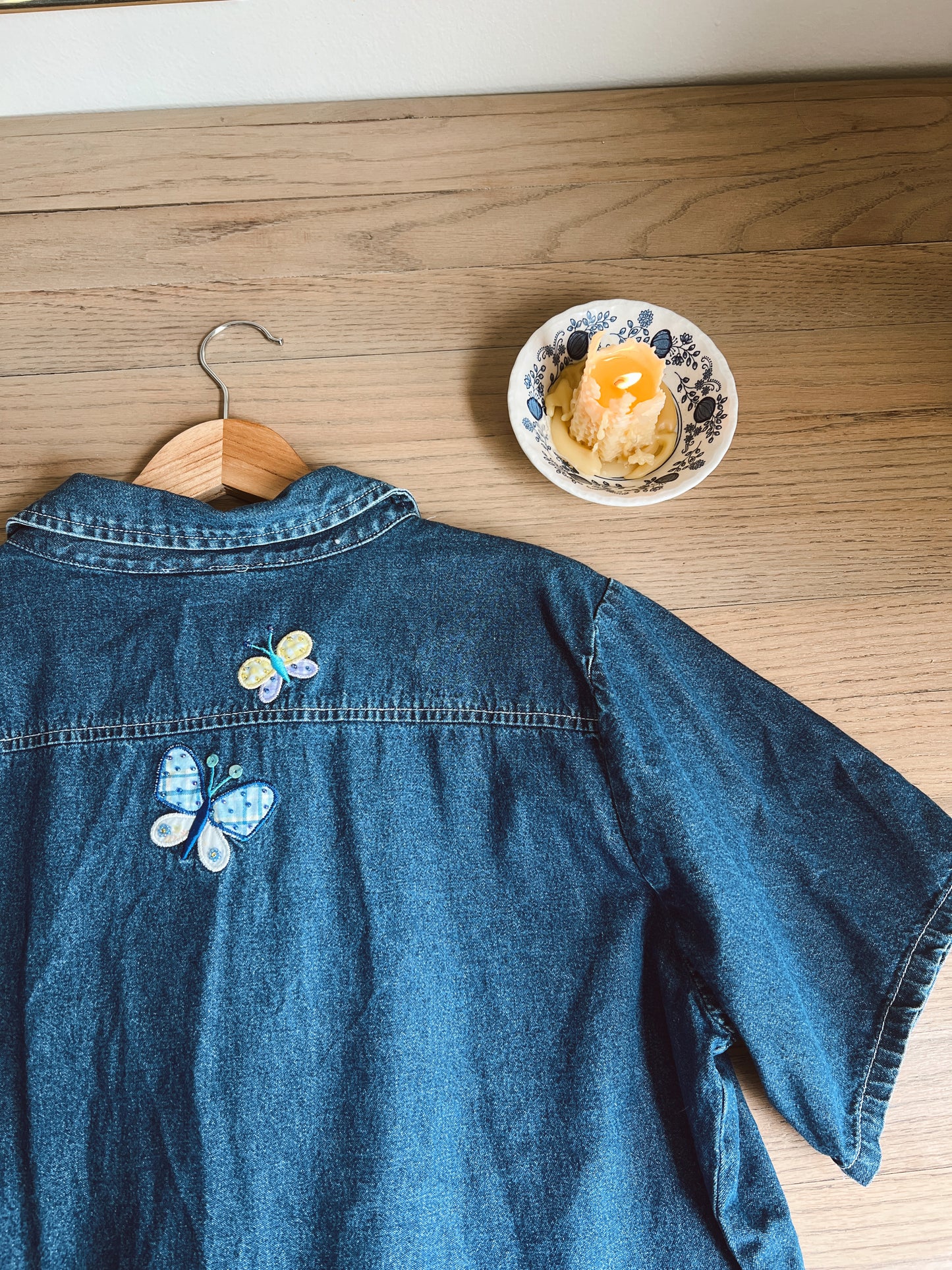 Vintage Denim Button Up(L)