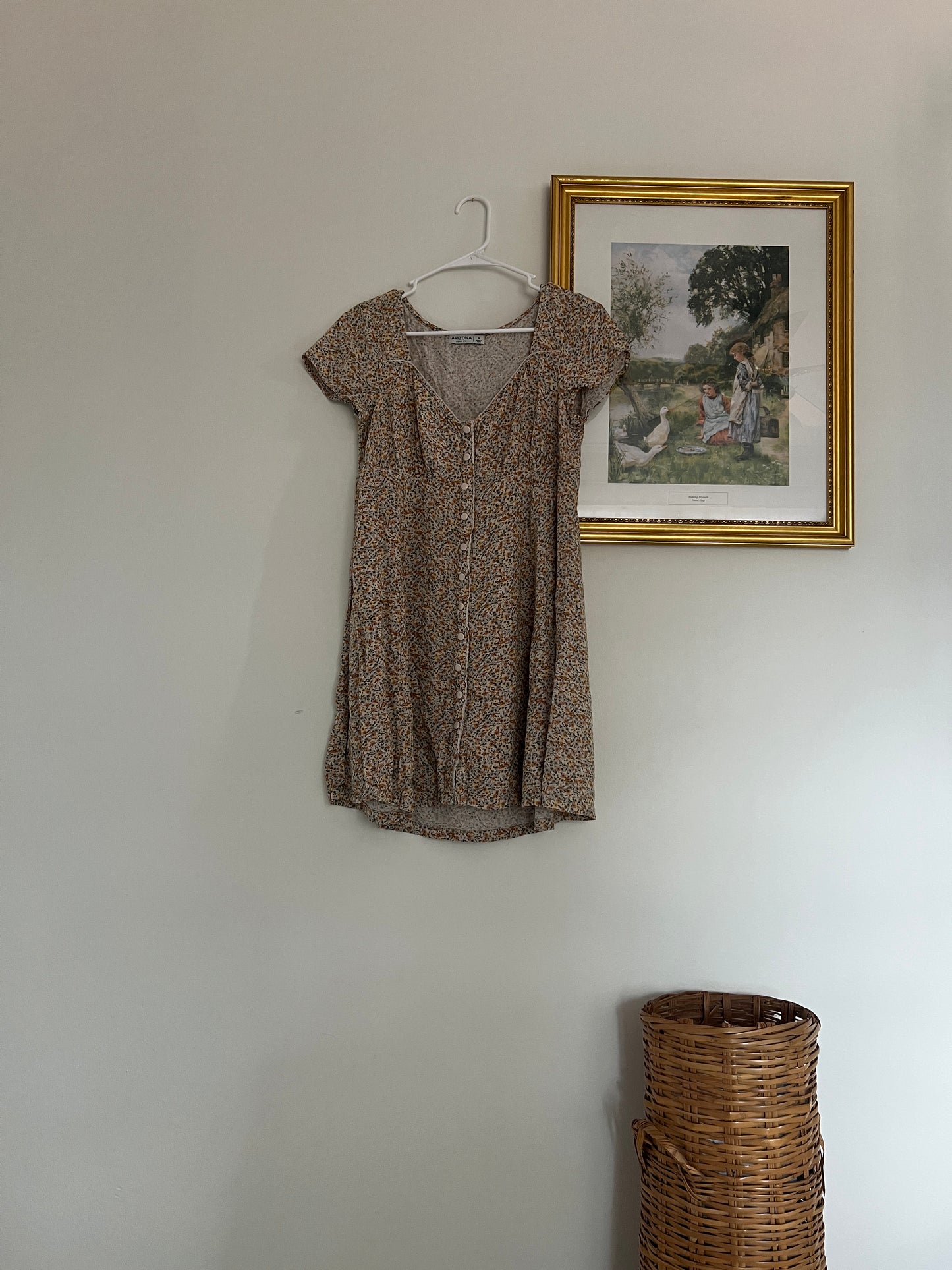 Floral Mini Dress (M)