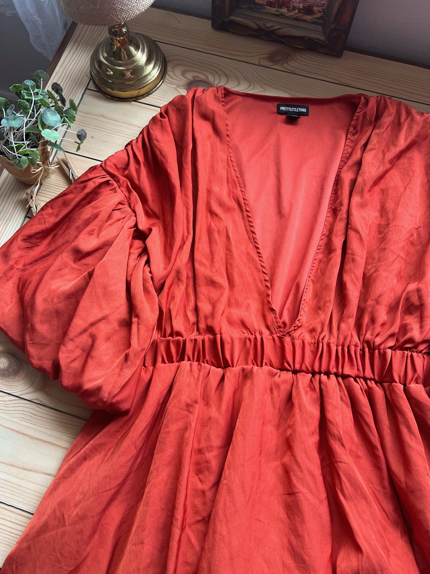 Puff Sleeve Mini Dress (12)