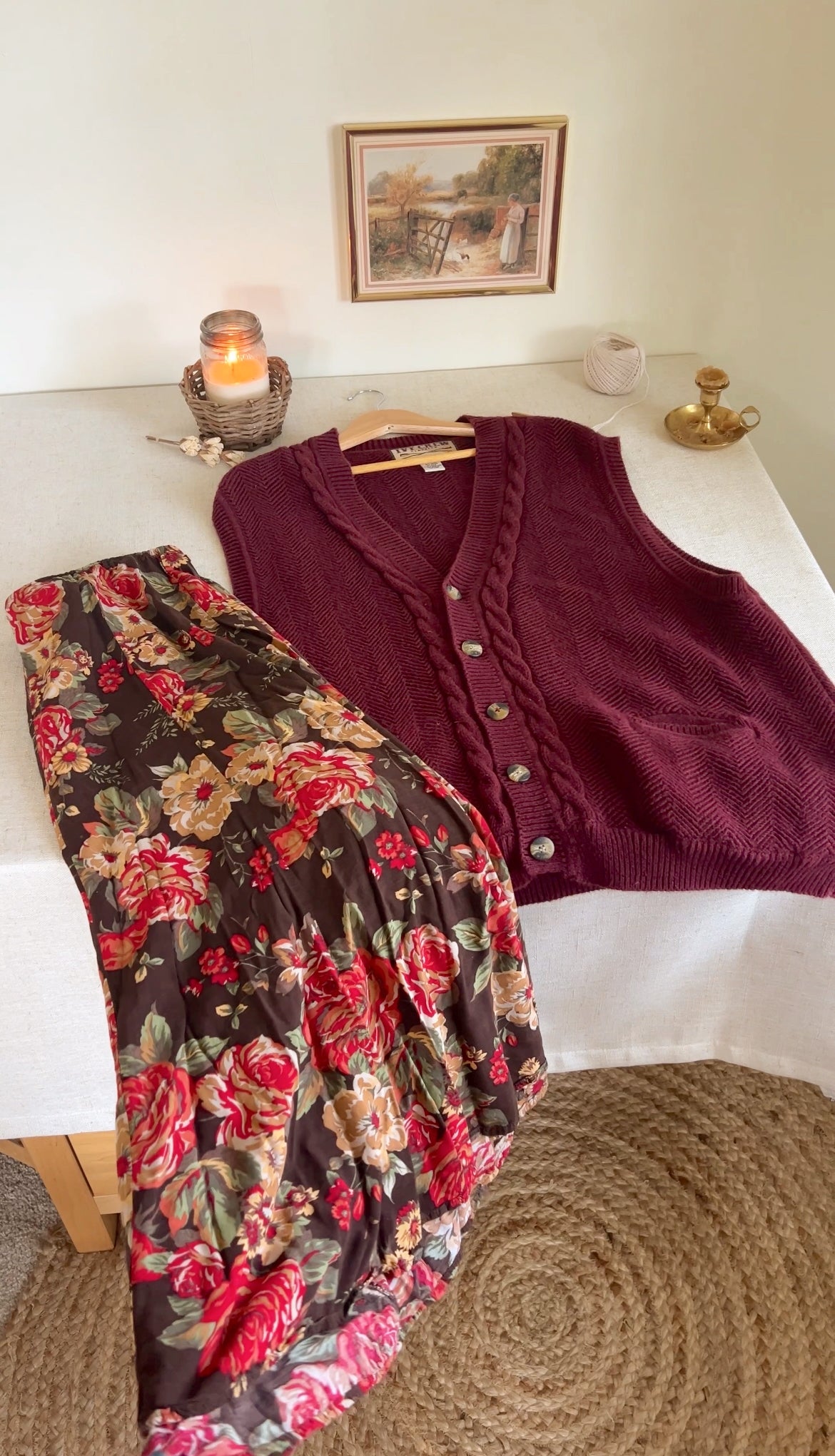 Floral Midi Skirt (1X)