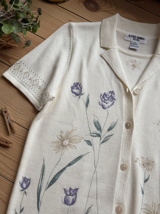 Vintage Floral Blouse (M)