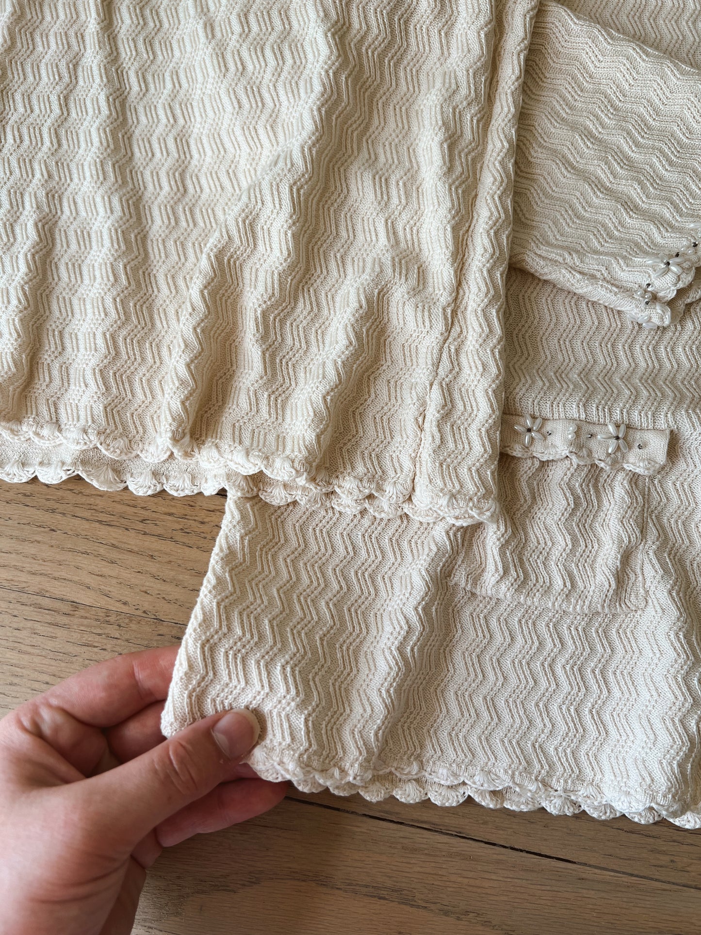 Dainty Silk Tank & Cardigan (XL)