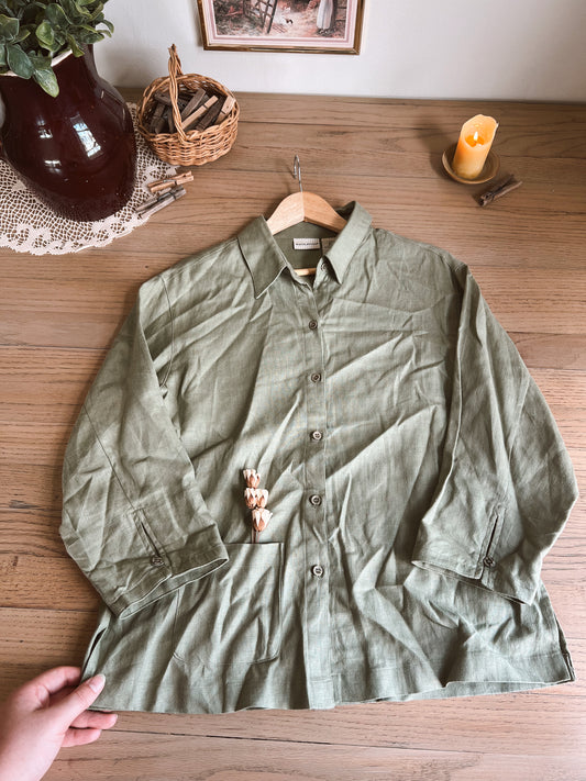 Dainty Olive Blouse (M)