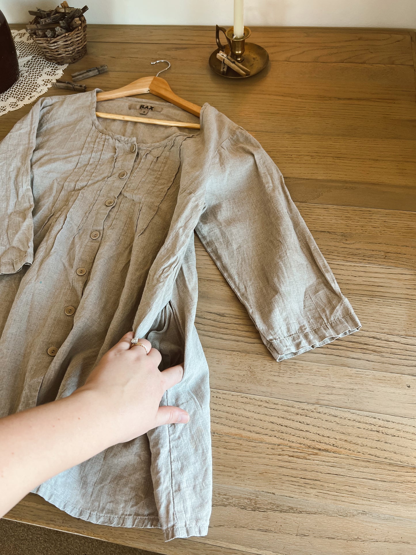 Flax Linen Dress (S)