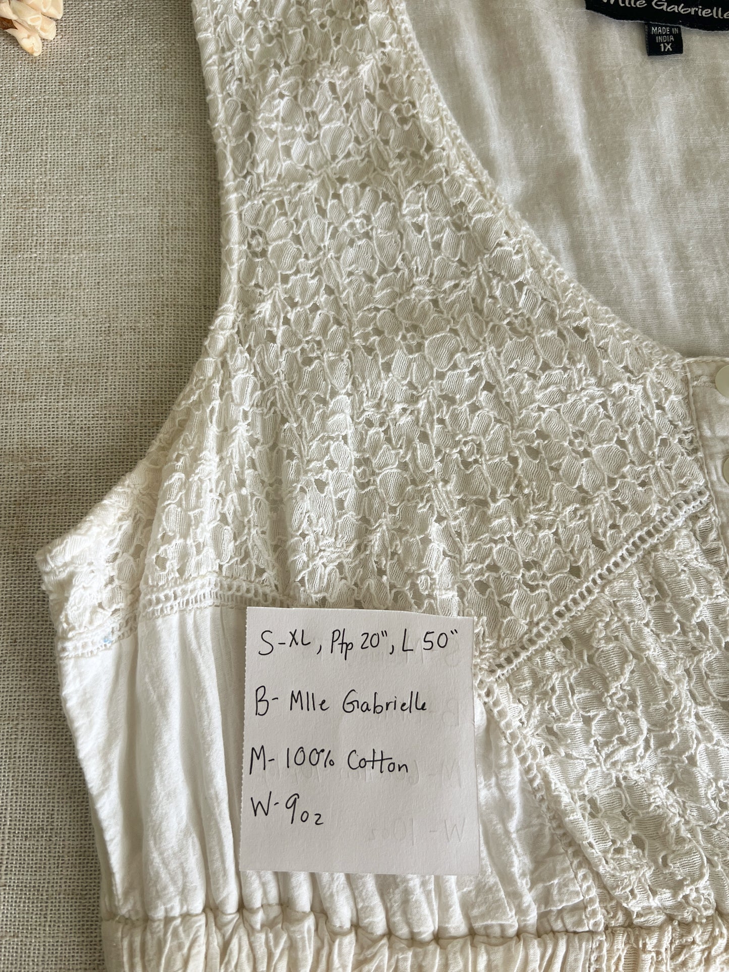 Vintage Cotton Dress (XL)