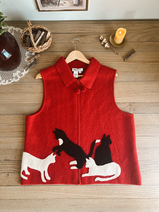 100% Wool Vest (L)
