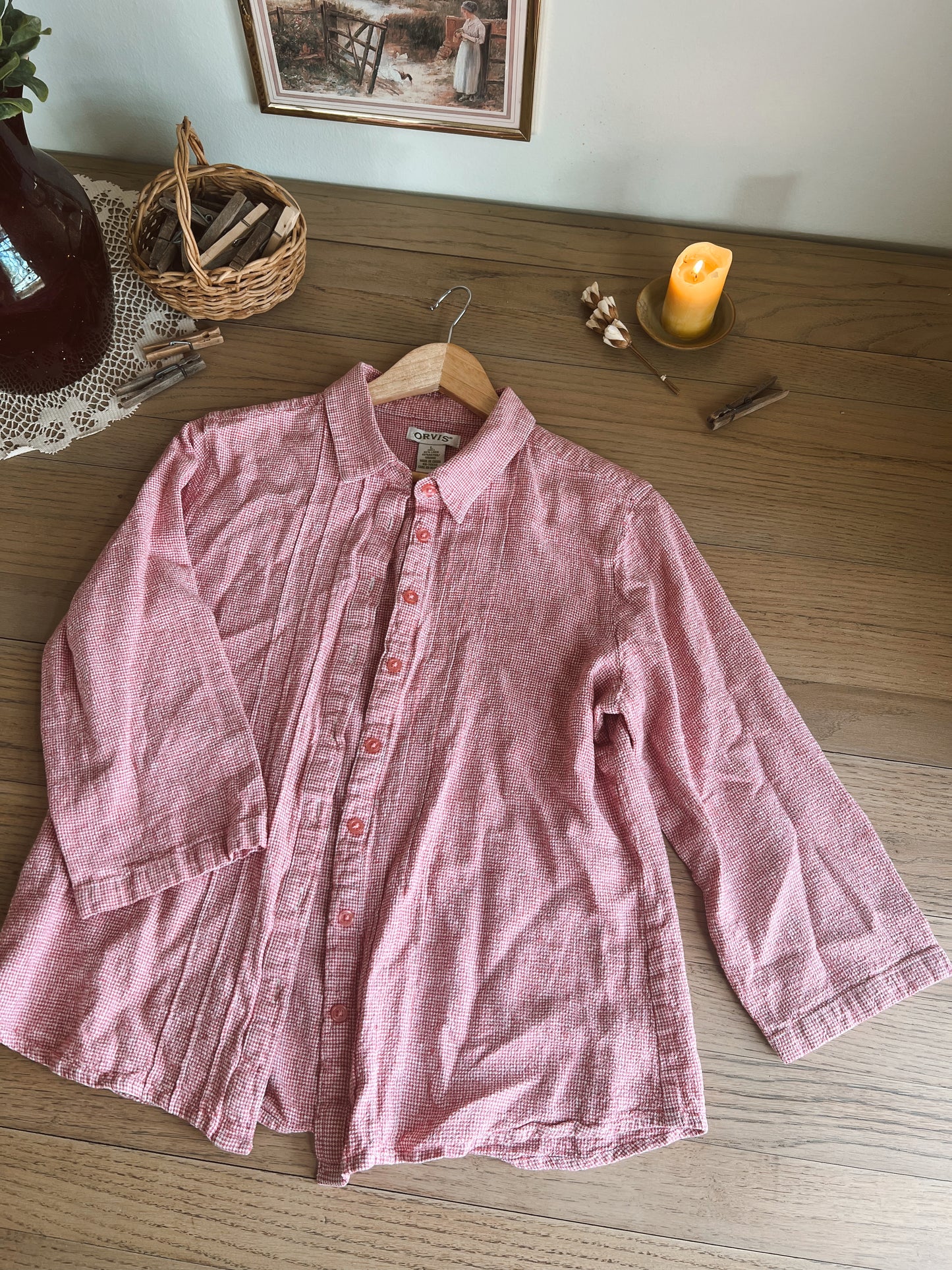 Orvis Linen Blouse (L)