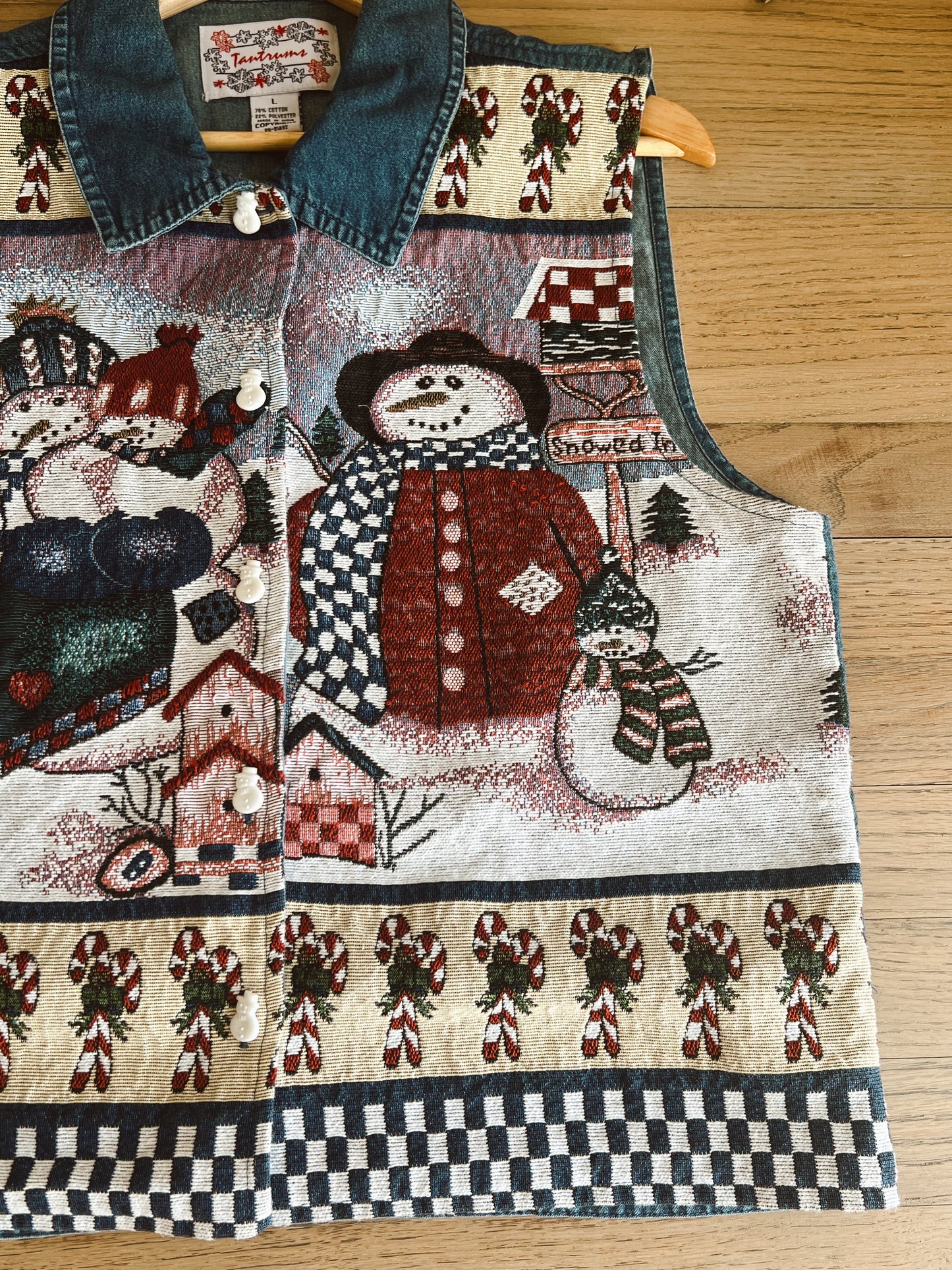 Vintage Christmas Vest (L)