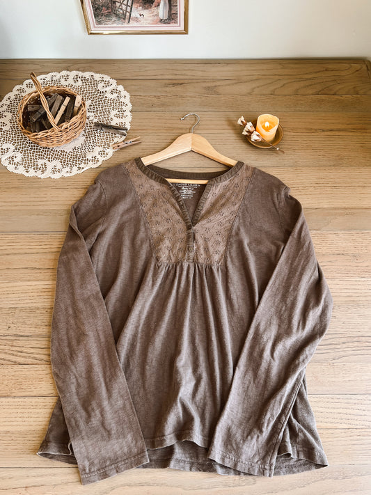 Dainty Brown Blouse (L 12-14)