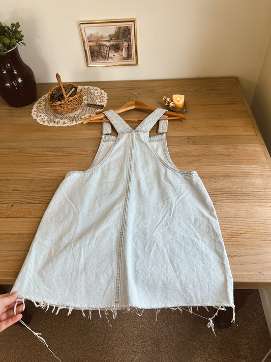 Denim Overall Dress (L)